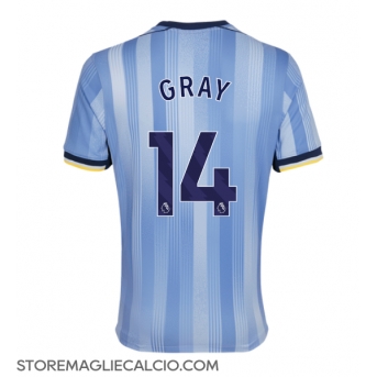Tottenham Hotspur Archie Gray #14 Maglia Gara Trasferta Repliche 2024-25 Maniche Corte